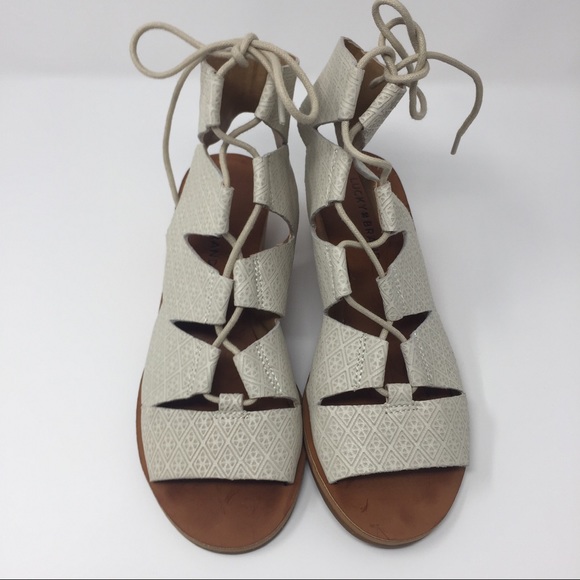 Lucky Brand Ghillie Lace Up Wedge Sandals - Picture 8 of 13